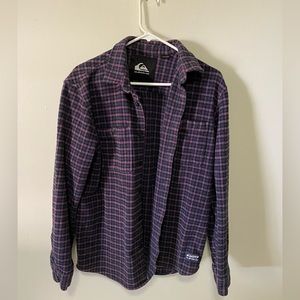 Quick Silver Plaid Women’s Flannel Shacket / Jacket 100% Organic Cotton …